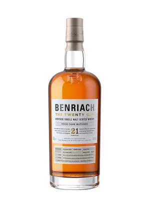 Whisky benriach, single malt, speyside, 21 ans ecosse 70 cl 46°